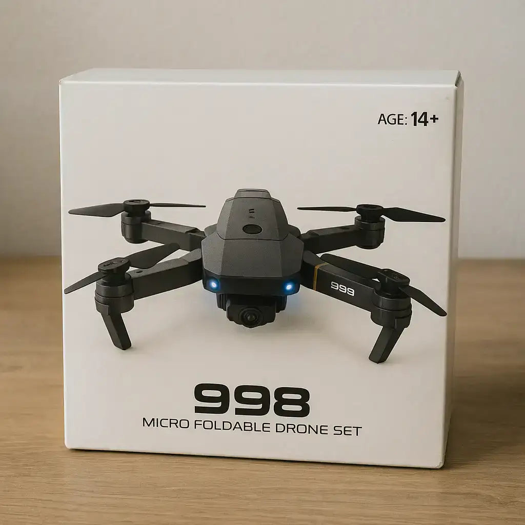 DRON HD PARA VIDEO Y FOTOS+LINTERNA FRONTAL