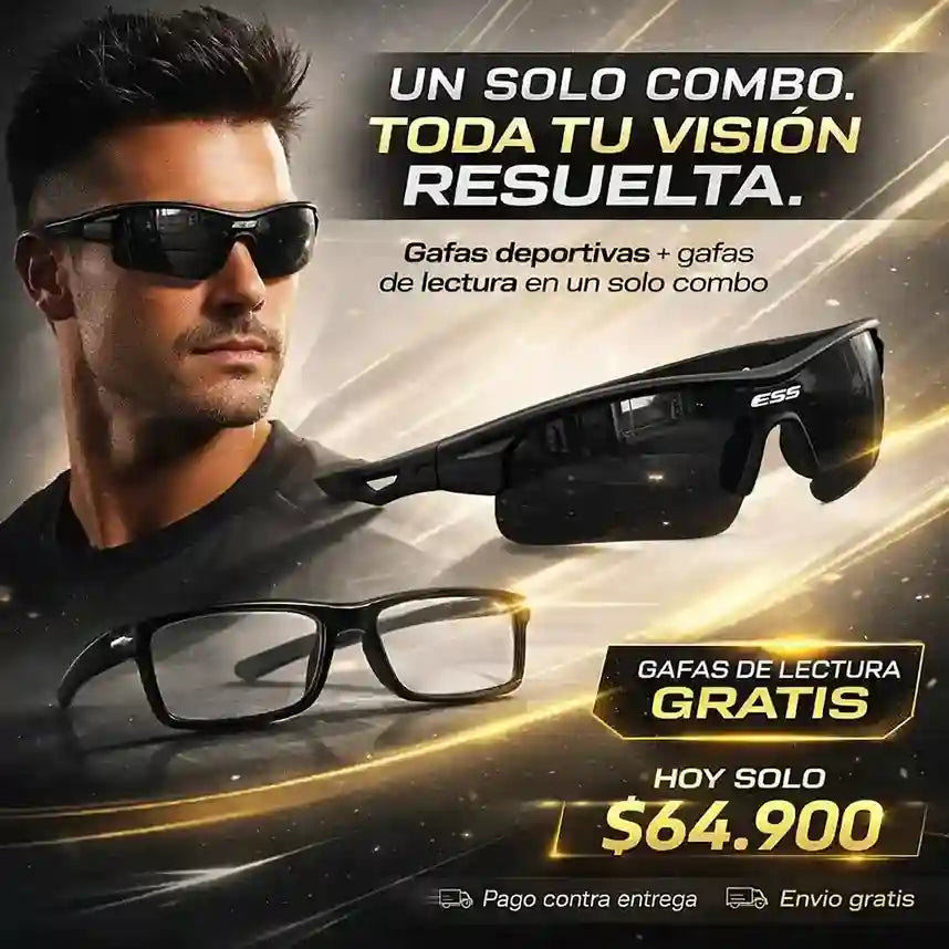 COMBO GAFAS MILITAR + OBSEQUIO GAFAS DE LECTURA 🎁🕶️☀️